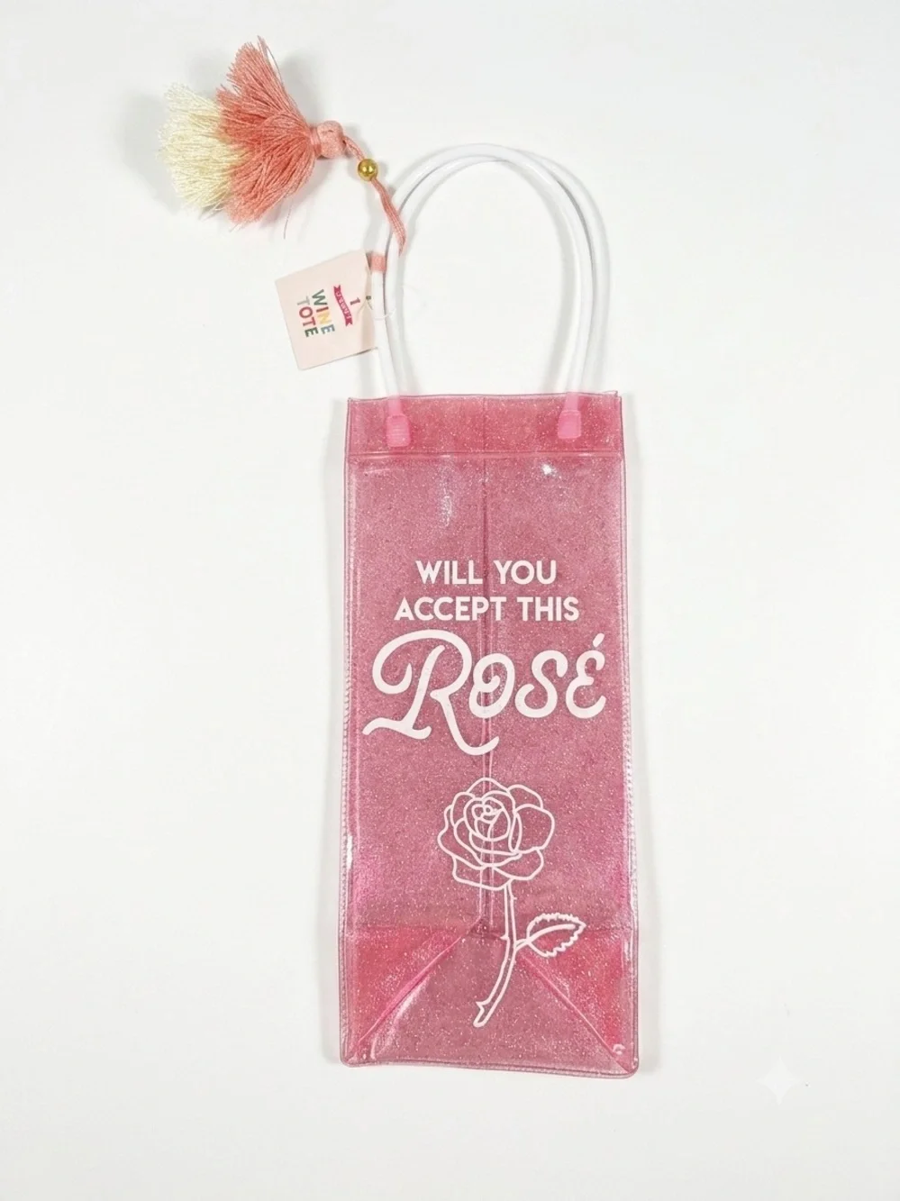 NWT Lot of 15 Glitter Wine Totes Gift Bags Bachelorette Mother's Day Party